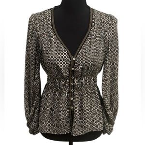 Max Studio cinched baby doll top